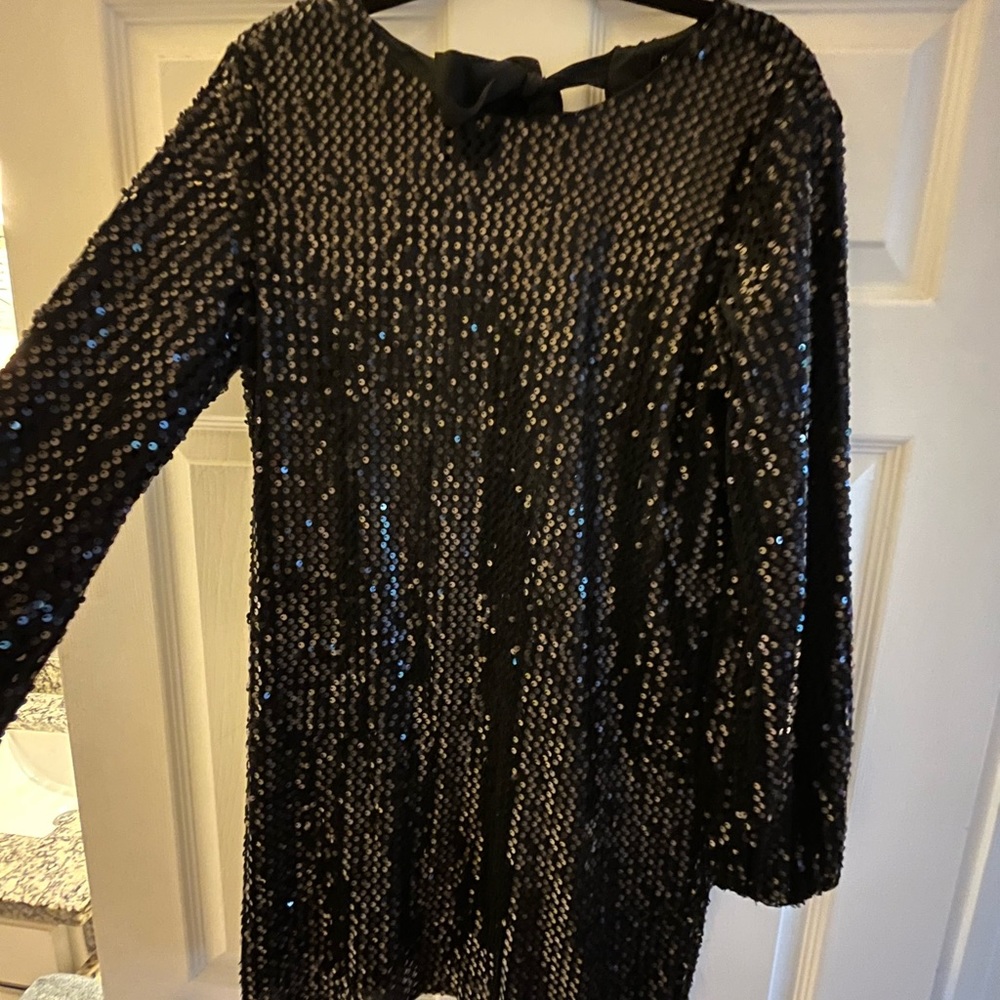 Black sequin dress